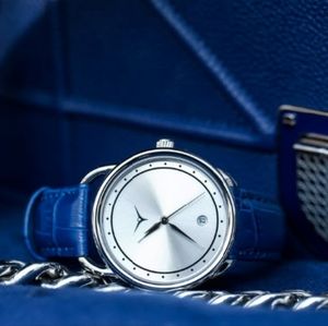 NIB Zinvo Zealous 36mm Watch with Blue Strap